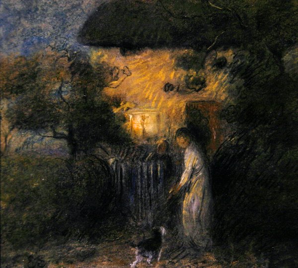 Die streunende Katze, ca. 1890 von William Edward Stott