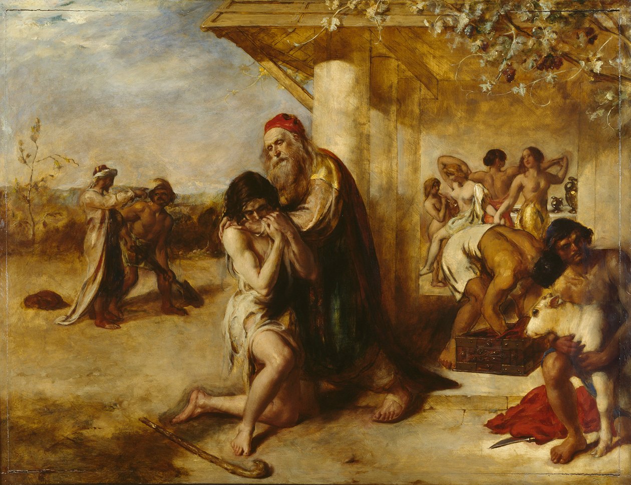Die Rückkehr des reuigen Verlorenen Sohnes zu seinem Vater von William Etty