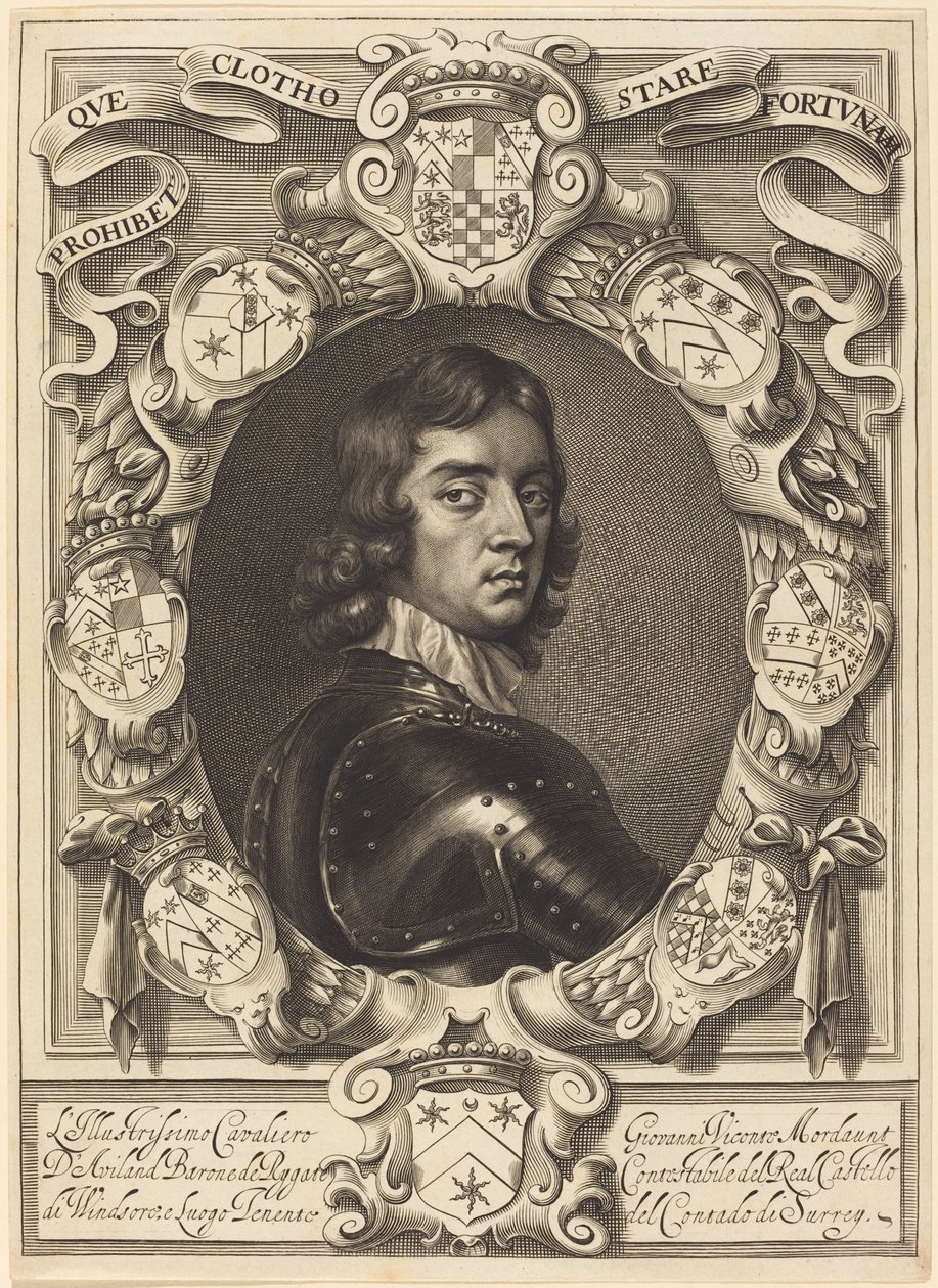 John Mordaunt, Viscount Mordaunt von William Faithorne after Robert Walker