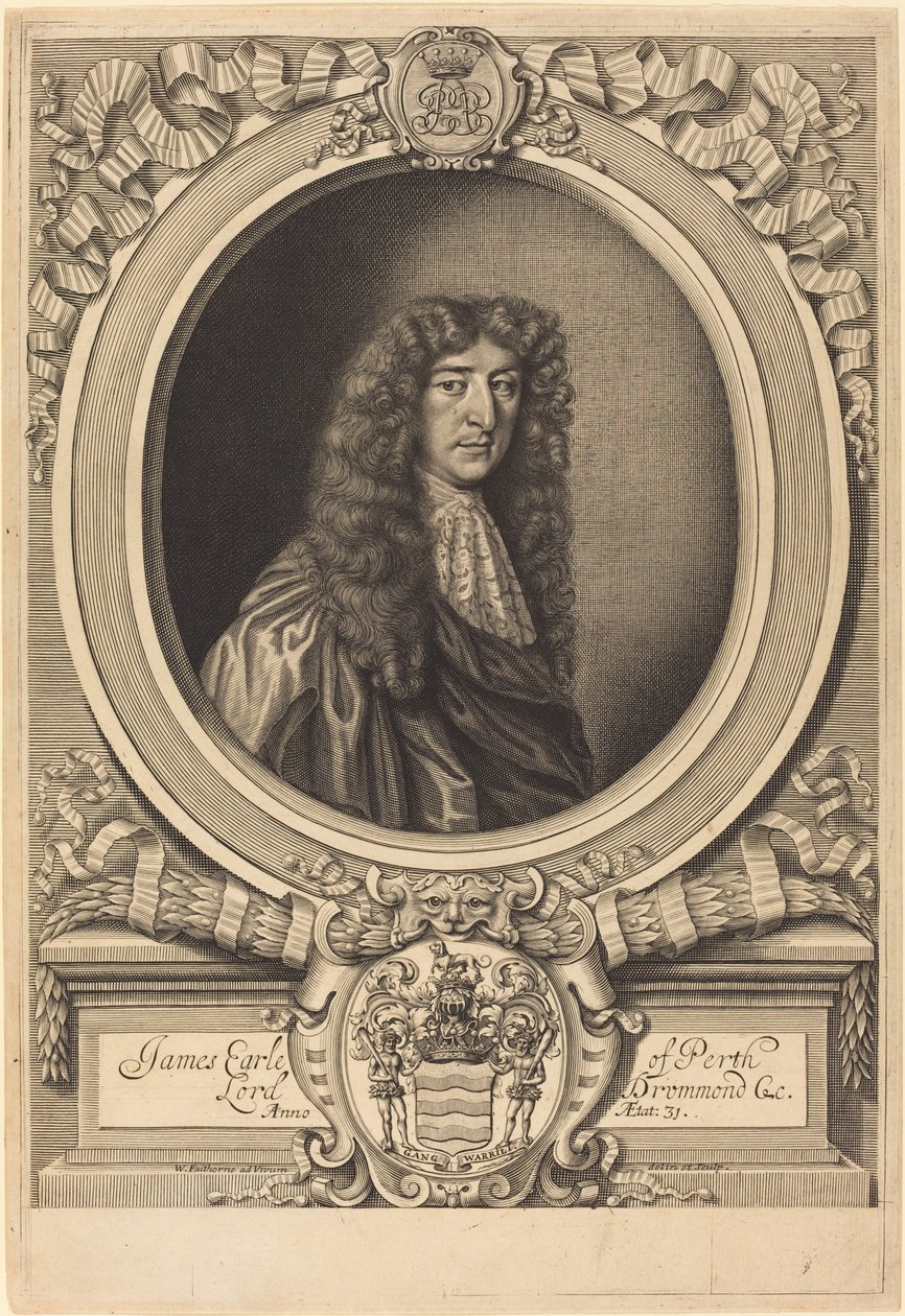 James Drummond, Earl of Perth von William Faithorne after Sir Peter Lely