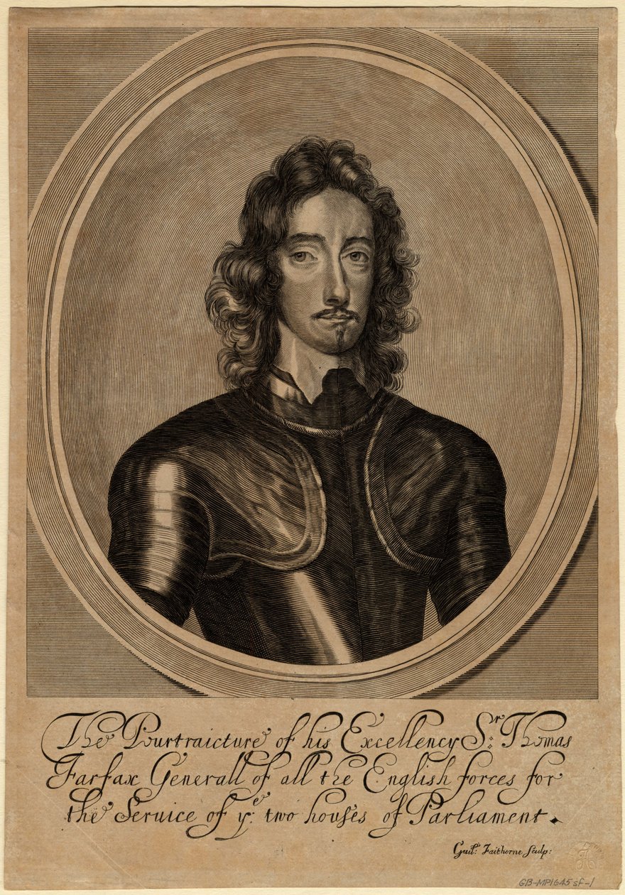 Thomas Fairfax, 3. Lord Fairfax von Cameron, 1645 von William Faithorne the Elder