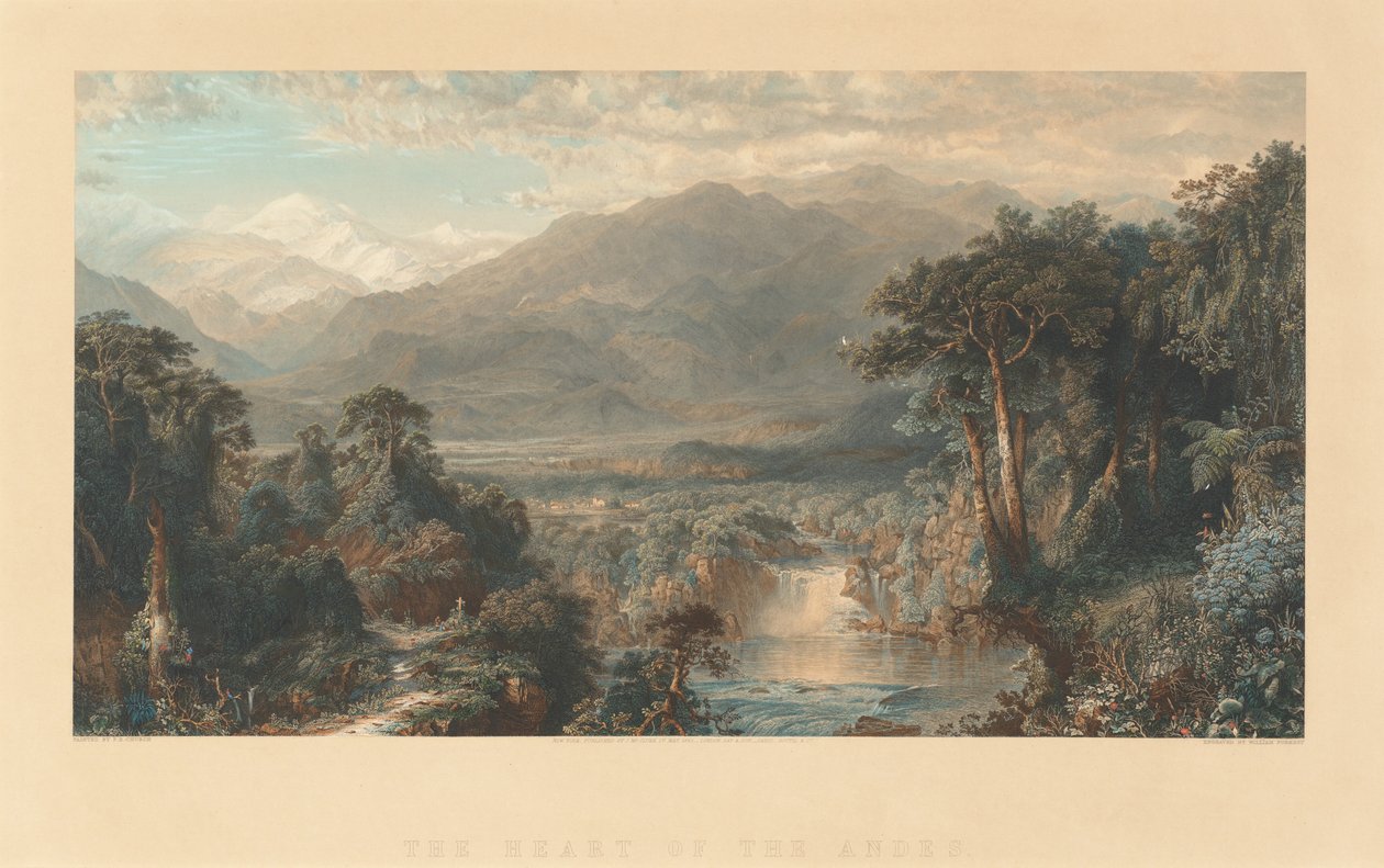 Das Herz der Anden von William Forrest, after Frederic Edwin Church
