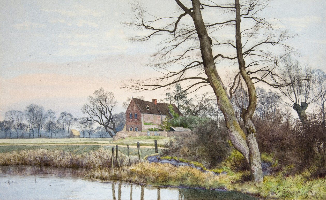 Das Herrenhaus, Hemingford Grey von William Fraser Garden