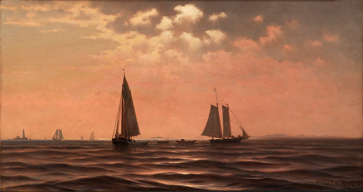 Nachmittag an der Saco-Bucht, Küste von Maine, 1874 von William Frederick De Haas