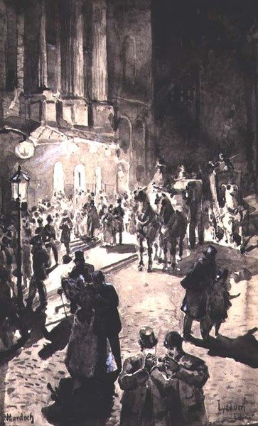 Die Tür des Lyceum, Edinburgh von William G. Burn Murdoch