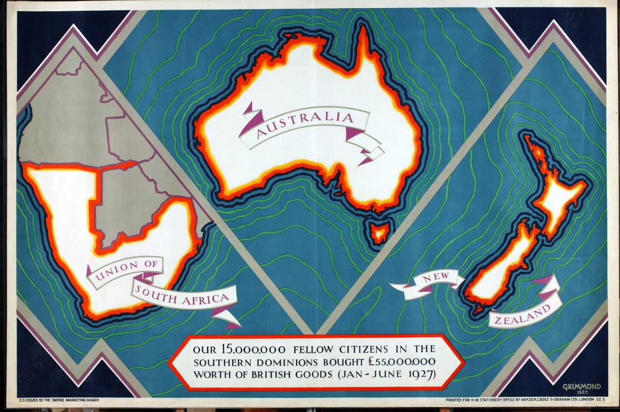 Union von Südafrika, Australien, Neuseeland, aus der Serie 