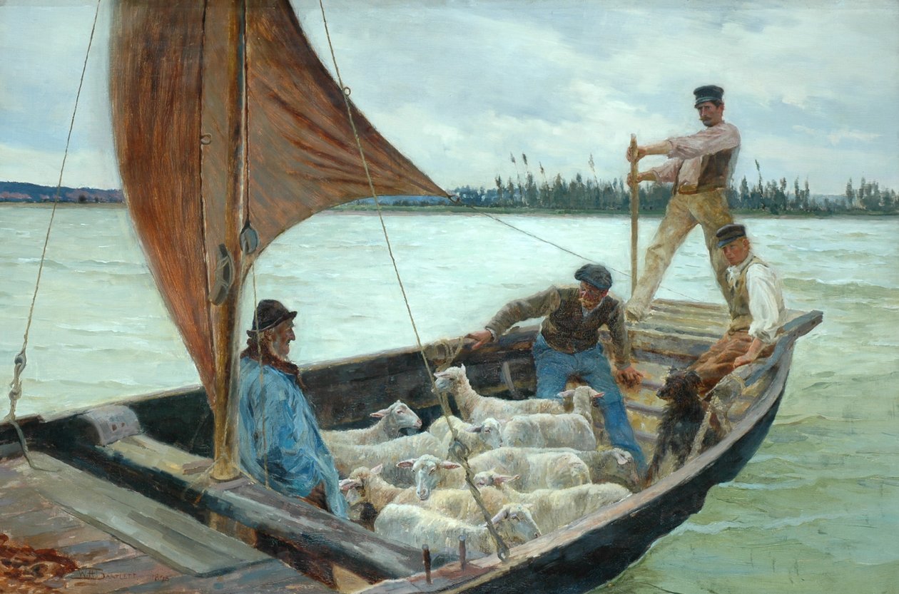 Eine windige Überfahrt, 1893 von William H. Bartlett