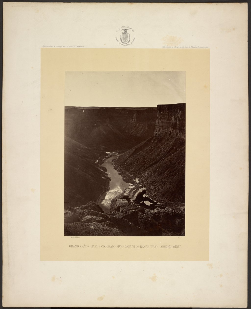 Grand Canyon des Colorado River, Mündung des Kanab Wash, Blick nach Westen von William H. Bell