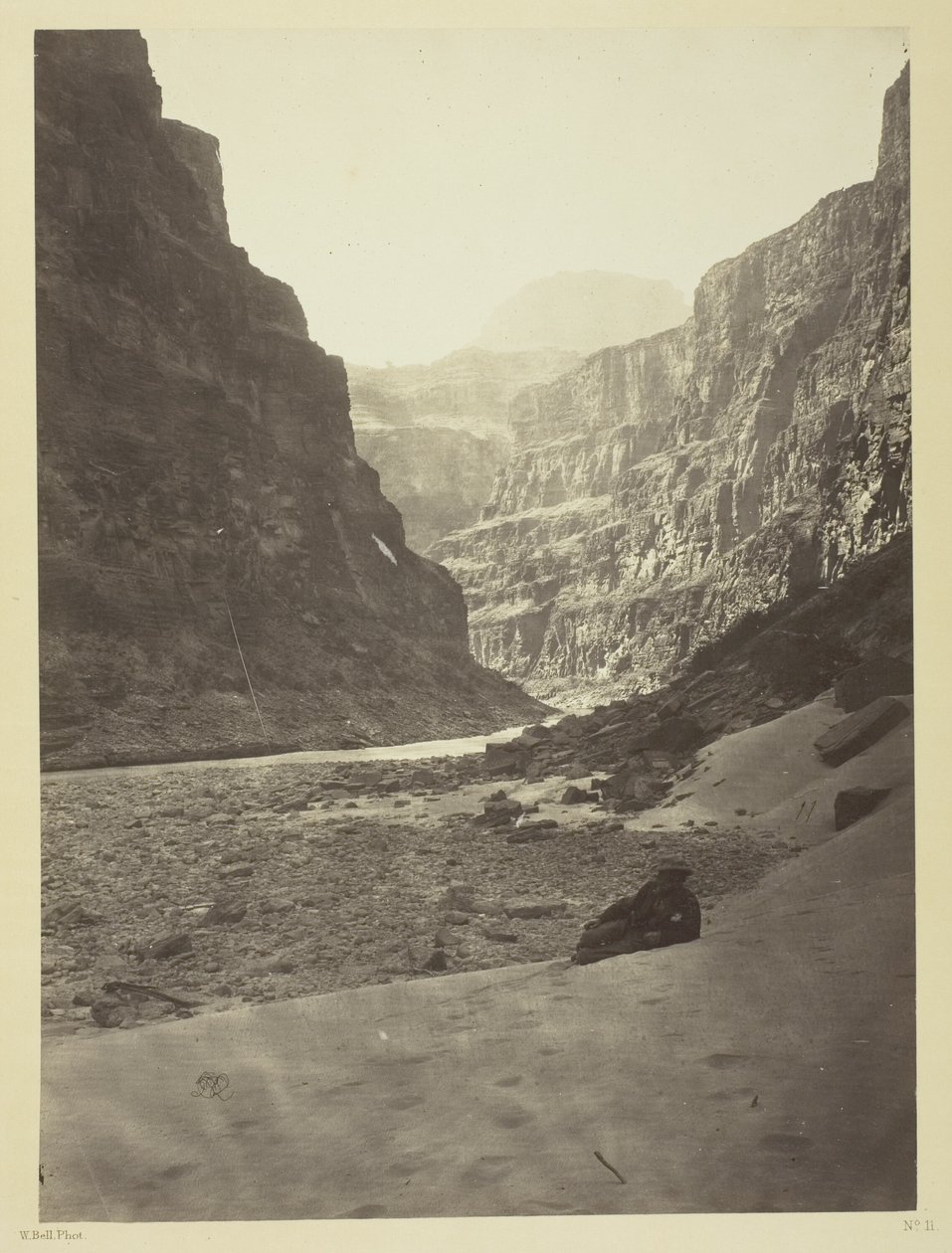 Grand Canyon des Colorado River, Mündung des Kanab Wash, Blick nach Westen von William H. Bell