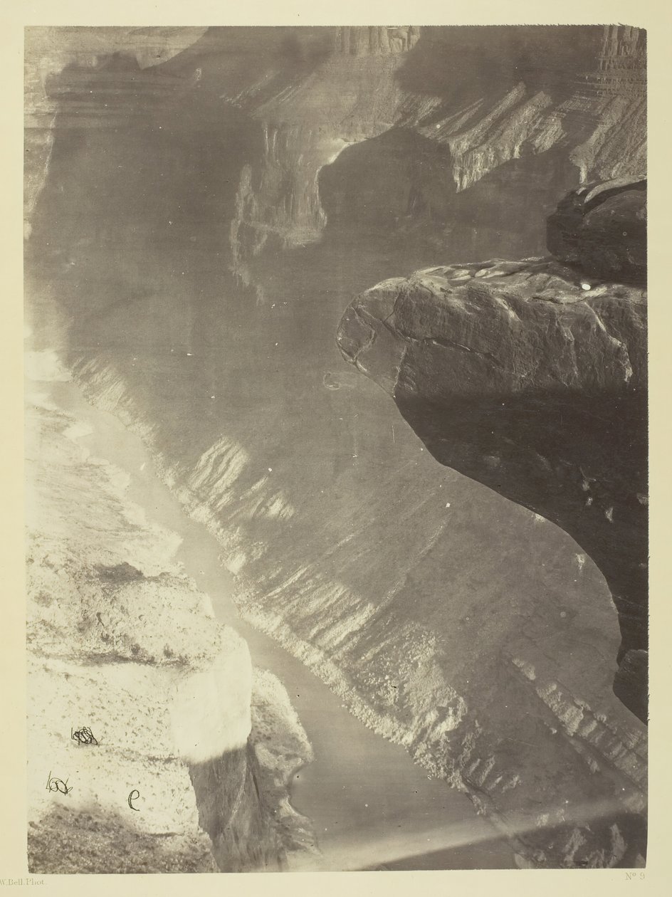 Blick nach Süden in den Grand Canyon, Colorado River, Sheavwitz Crossing von William H. Bell
