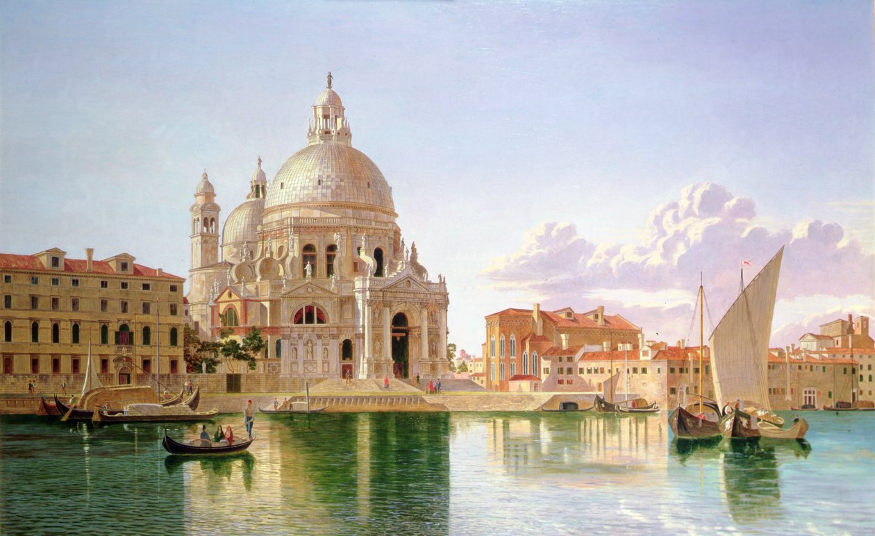 Ein Blick auf Santa Maria della Salute, Venedig von William H. Burnett