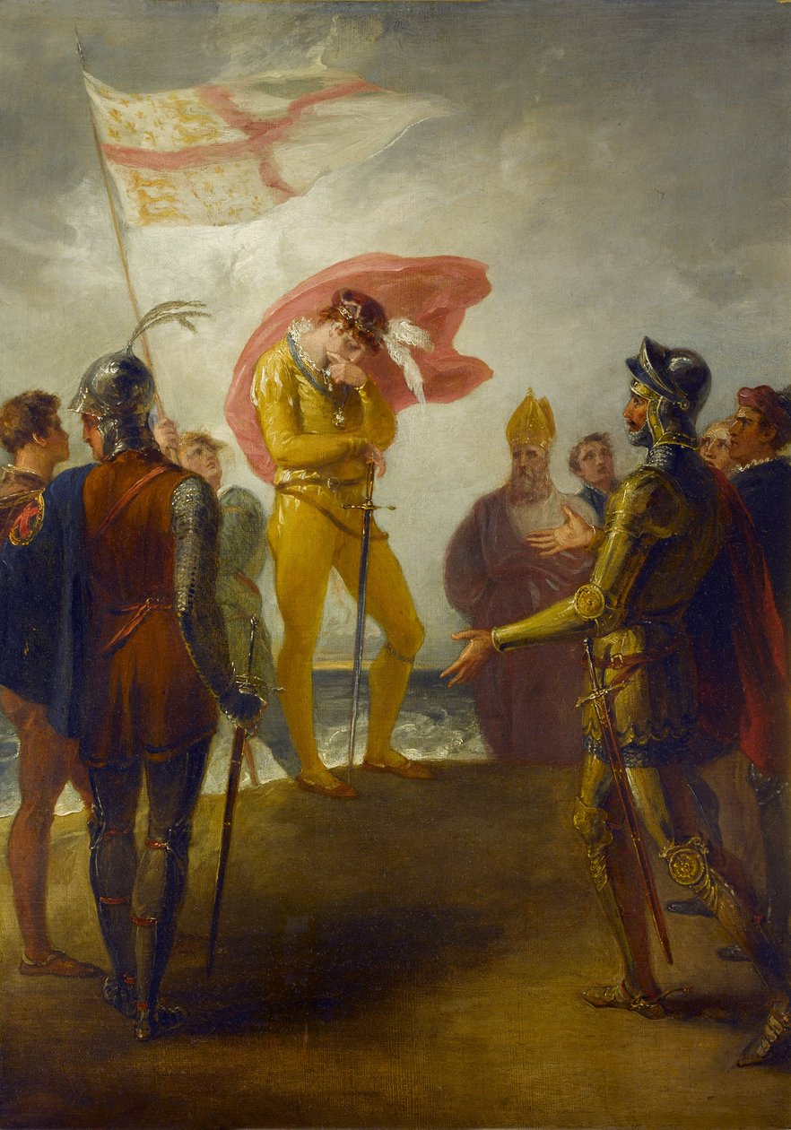 Die Landung von Richard II. in Milford Haven, ca. 1793-1800 von William Hamilton