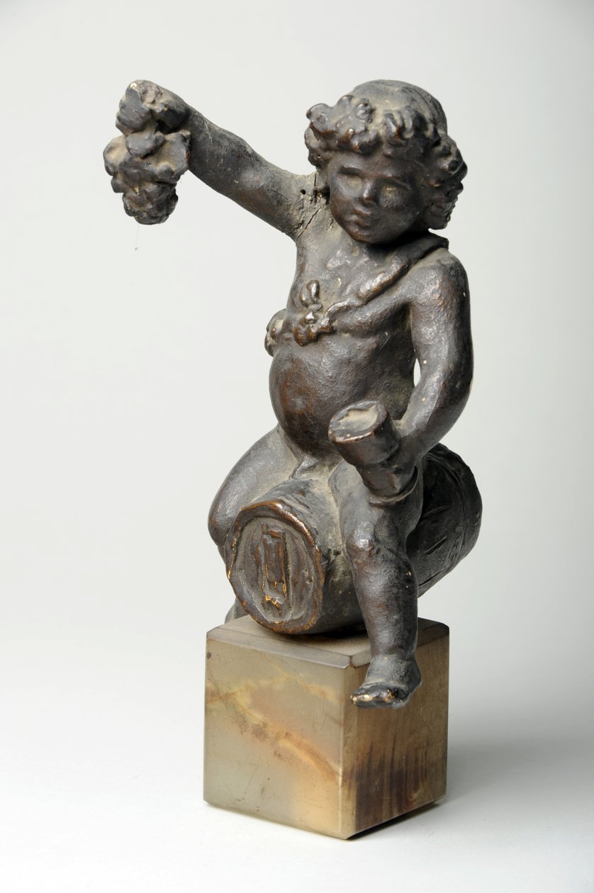 Putto auf einem Weinfass von William Hamo Thornycroft