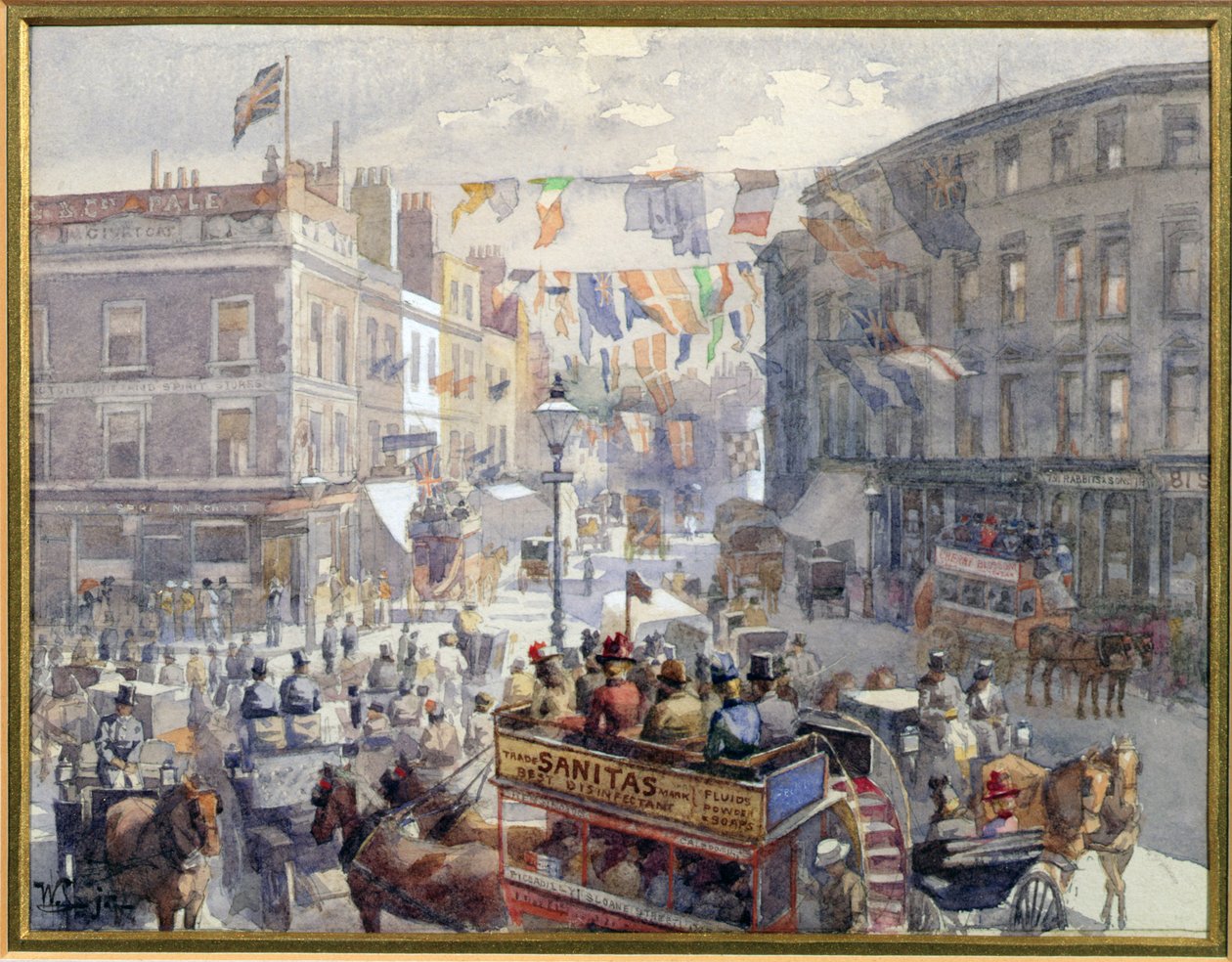 Das Jubiläum, Kensington High Street, London, 1901 von William Harding Collingwood Smith