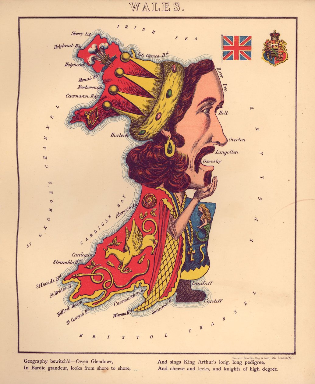 Geographischer Spaß - humorvolle Umrisse verschiedener Länder von William Harvey