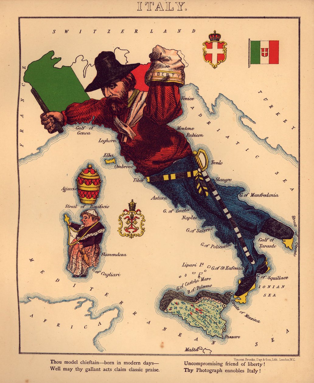 Geographischer Spaß - humorvolle Umrisse verschiedener Länder von William Harvey
