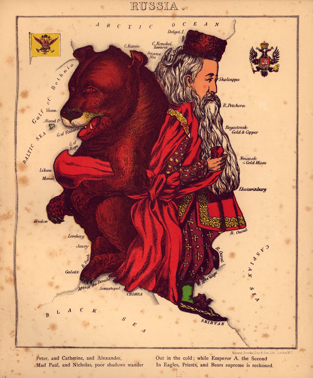 Geographischer Spaß - humorvolle Umrisse verschiedener Länder von William Harvey