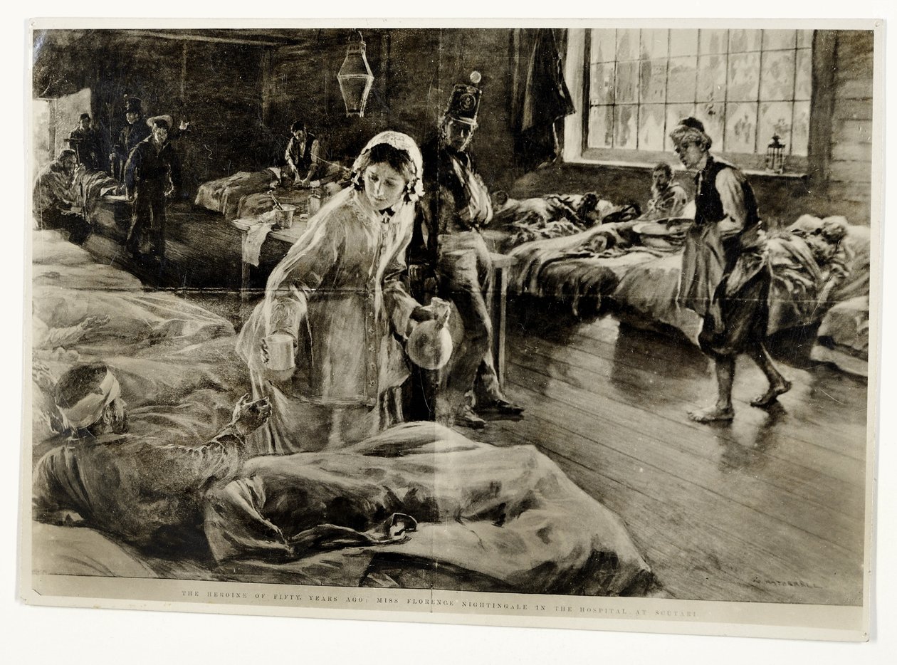 Die Heldin von vor fünfzig Jahren: Miss Florence Nightingale im Krankenhaus von Scutari, veröffentlicht in The Graphic, 19. November 1904 von William Hatherell