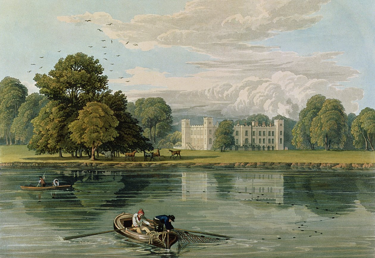 Sion House, graviert von Robert Havell, 1815 (Farbstich) von William Havell