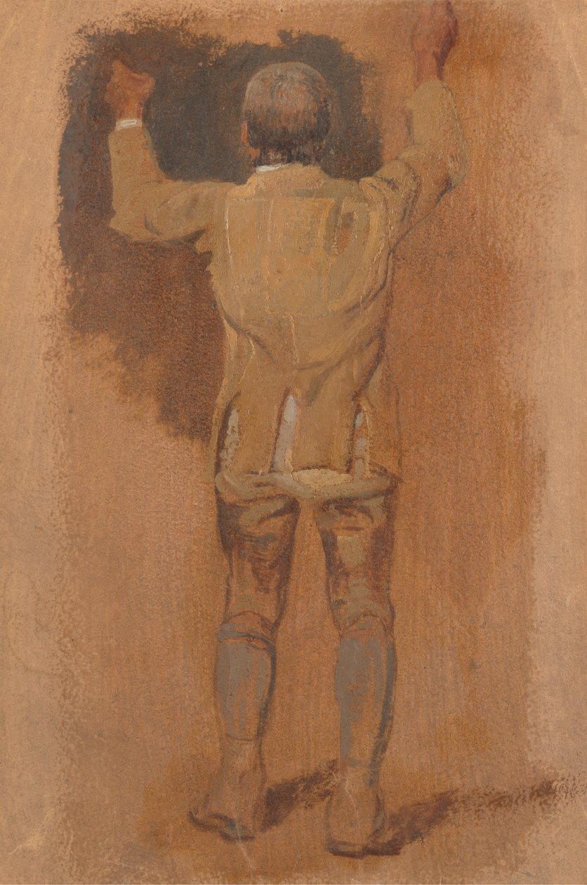 Studie eines Stallburschen von hinten gesehen von William Havell
