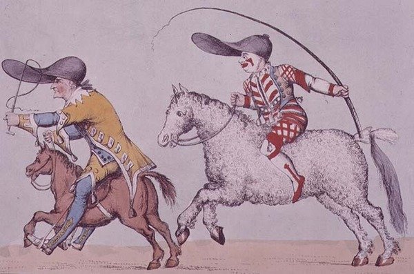 Joseph Grimaldi als Clown 