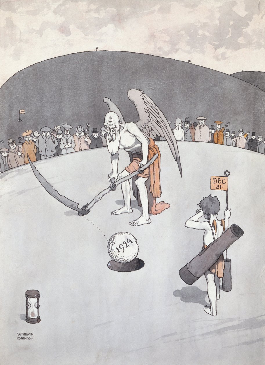 Das alte Loch ausbessern von William Heath Robinson