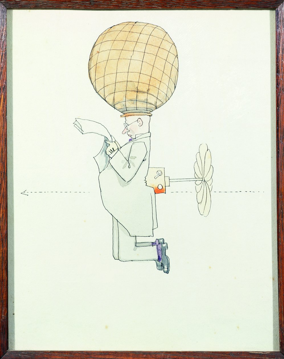 Das persönliche Luftreisesystem für Herren von William Heath Robinson