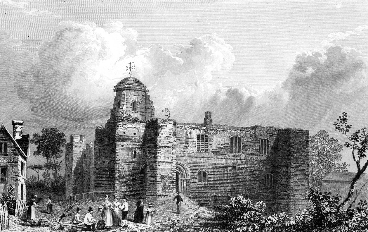 Colchester Castle, Essex, graviert von John Carr Armytage, 1832 von William Henry Bartlett