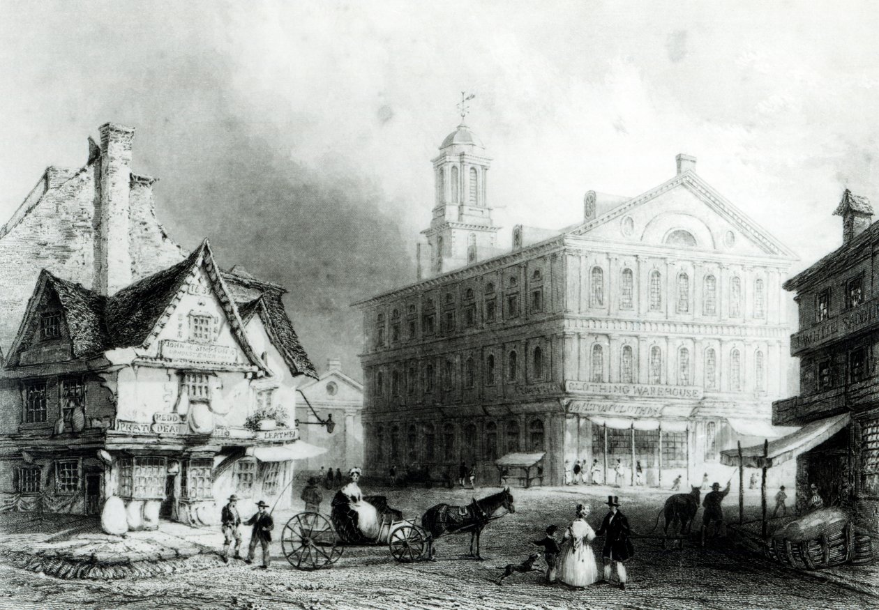Faneuiel Hall, Boston von William Henry Bartlett