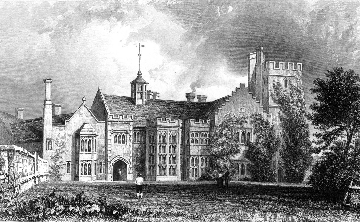 Horeham Hall, nahe Thaxted, Essex, graviert von John Carr Armytage, 1831 von William Henry Bartlett