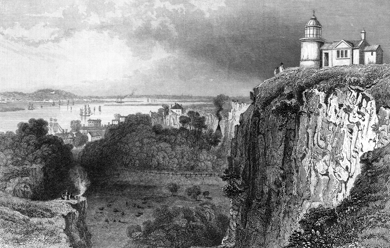 Purfleet, Essex, graviert von John Rogers, 1832 von William Henry Bartlett