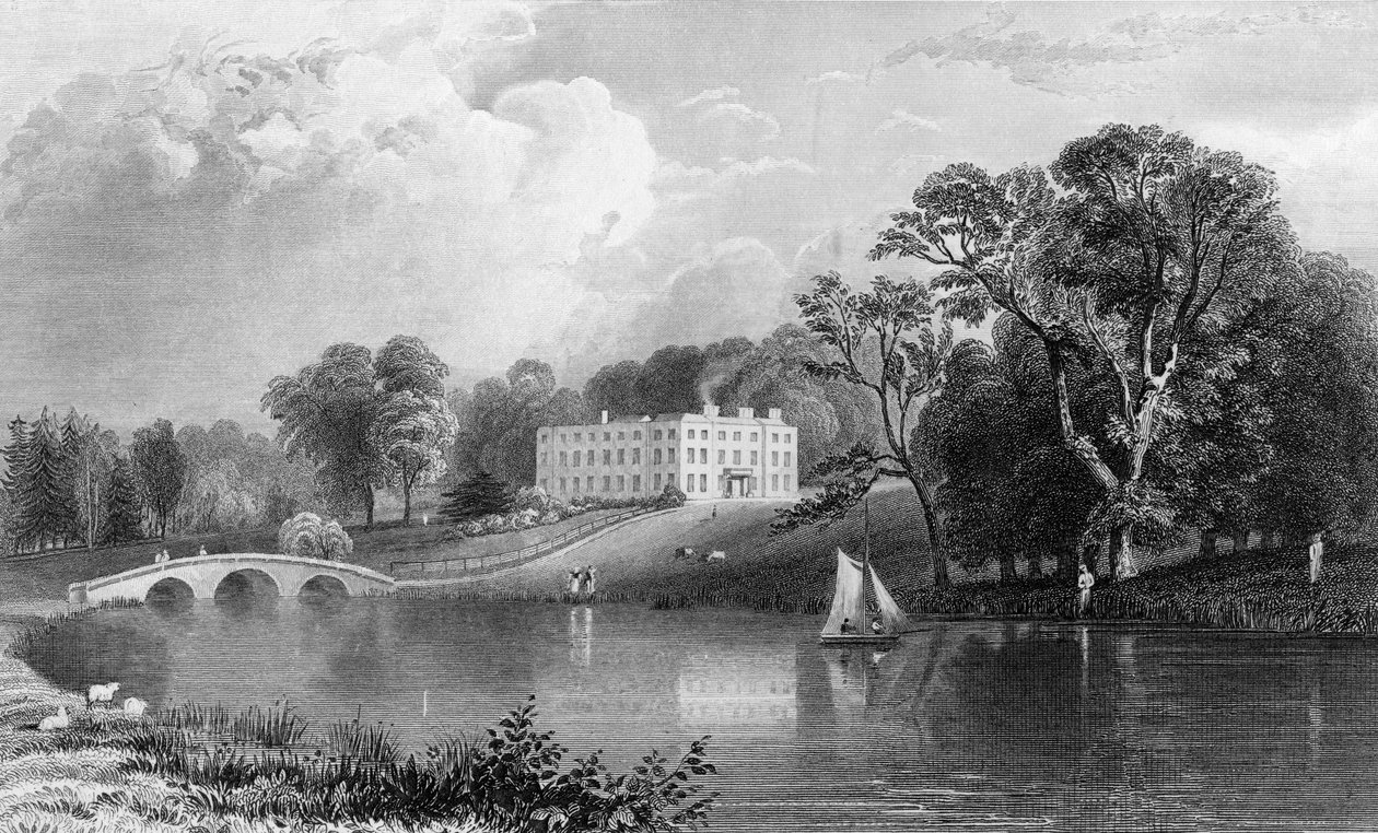 Rivenhall Place, Essex, graviert von John Carr Armytage, 1831 von William Henry Bartlett