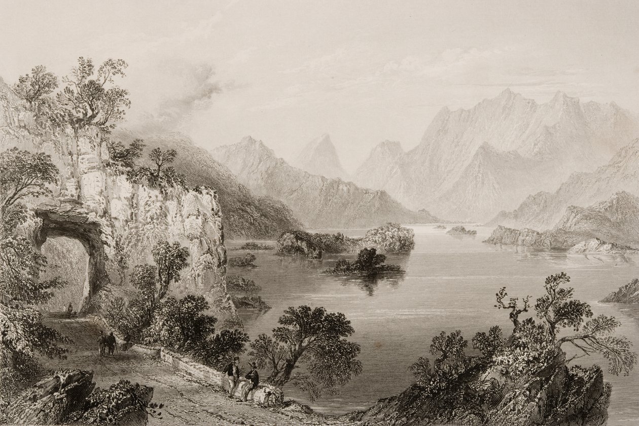 Der Obere See in Killarney, County Killarney, Irland, aus 