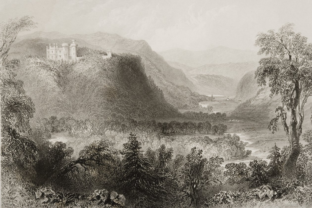 Tal von Avoca, County Wicklow, Irland, aus 