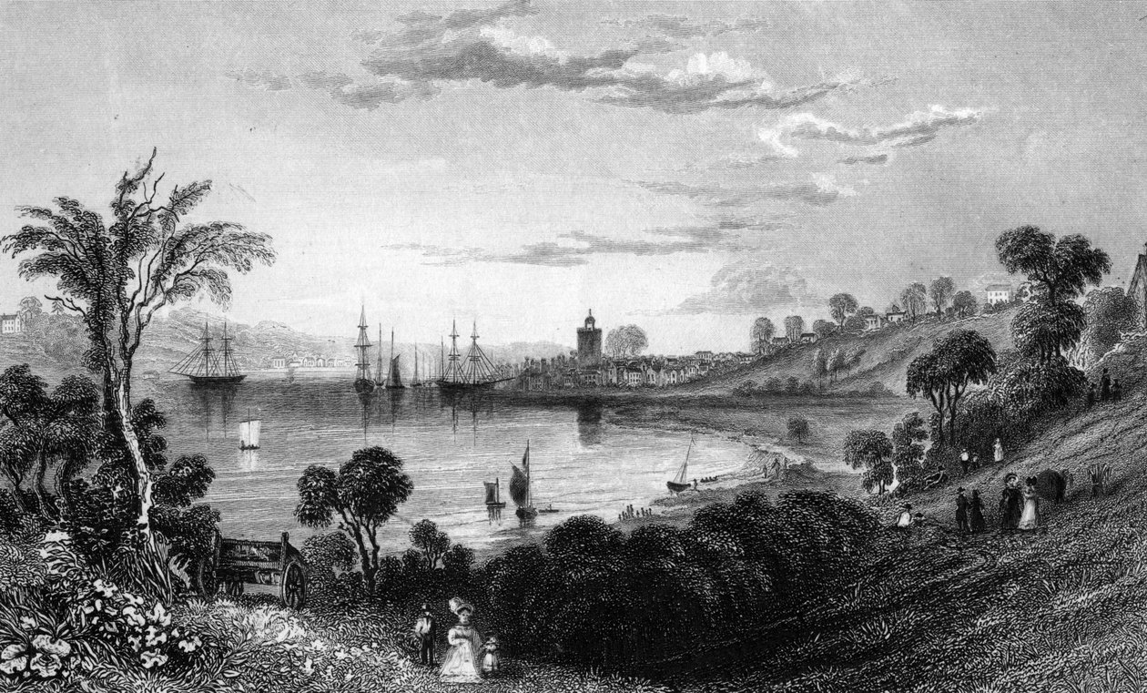 Wivenhoe, Essex, graviert von John Rogers, 1832 von William Henry Bartlett