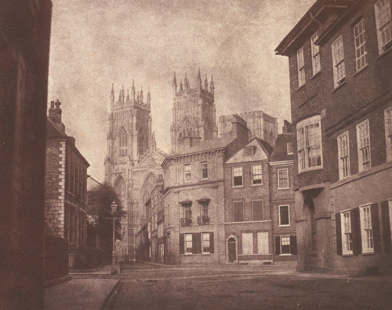 Eine Szene in York: York Minster von Lop Lane von William Henry Fox Talbot