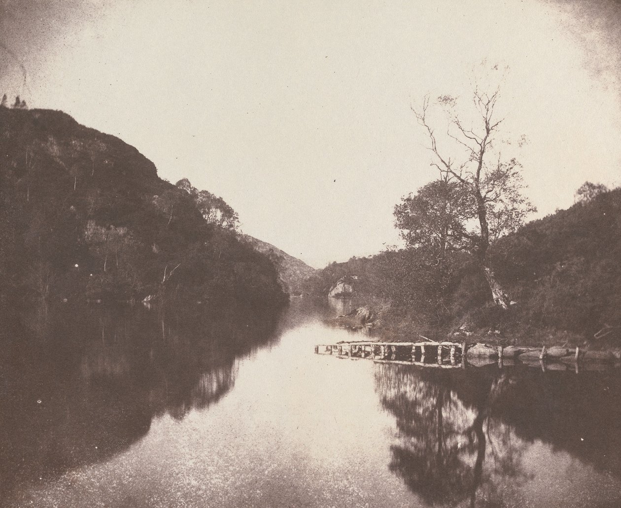Loch Katrine Pier, Szene aus "Die Dame vom See" von William Henry Fox Talbot