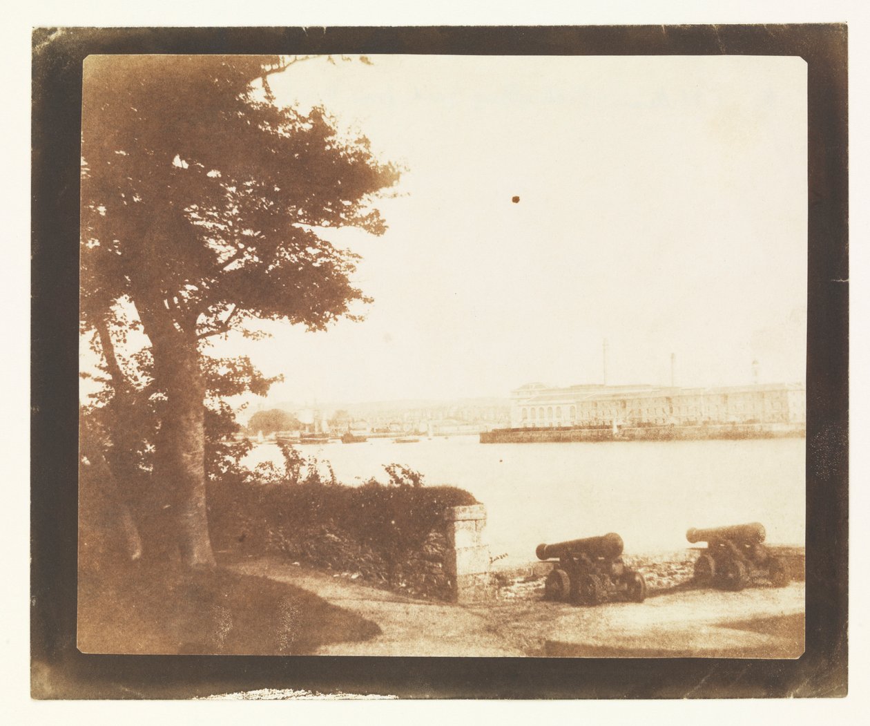 Royal William Victualling Yard, Plymouth, von Mount Edgecumbe von William Henry Fox Talbot