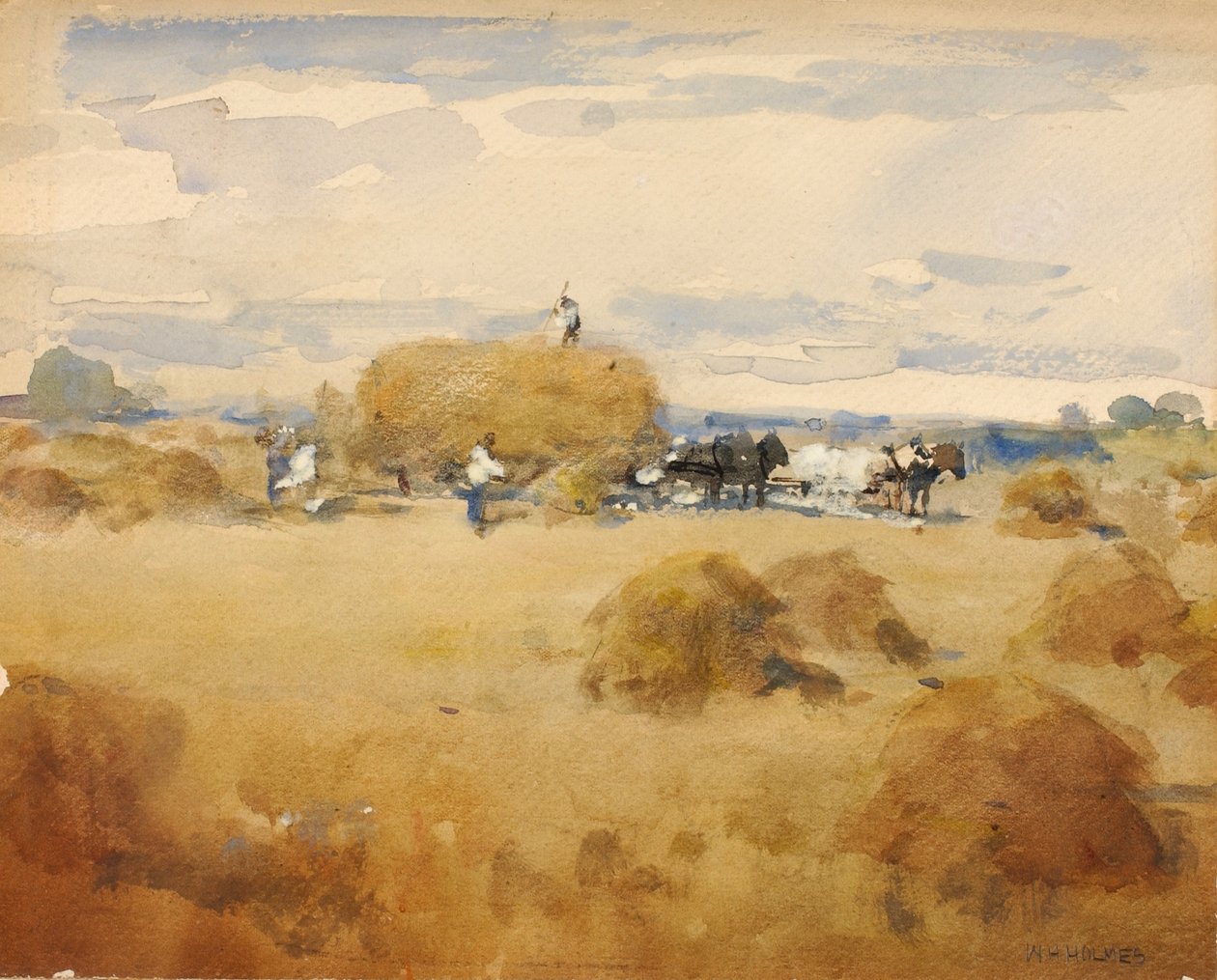 (Heuernte-Szene) von William Henry Holmes