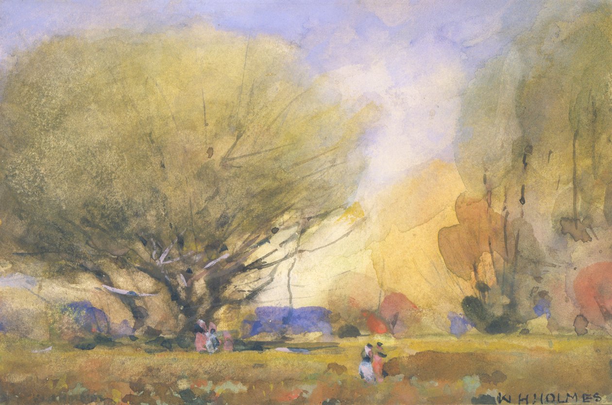 Sommerszene, ca. 1920 von William Henry Holmes