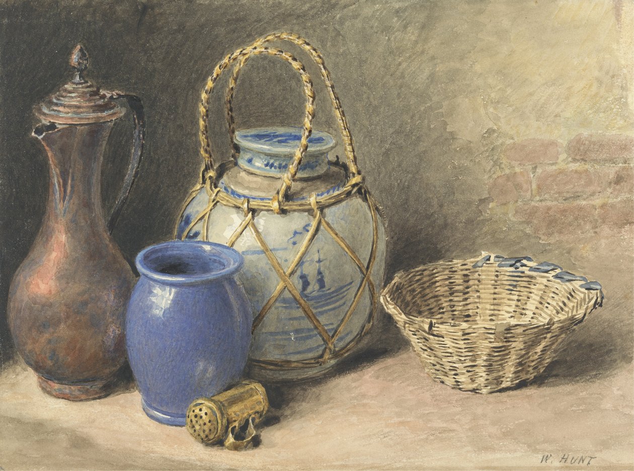 Stillleben mit Ingwertopf, ca. 1825 von William Henry Hunt