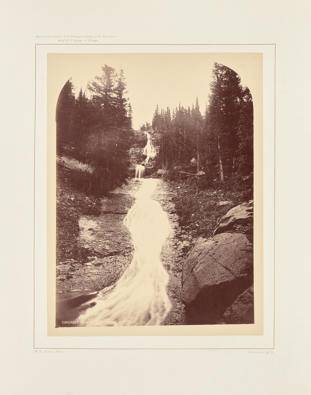 Wasserfall vom Mount Blackmore von William Henry Jackson