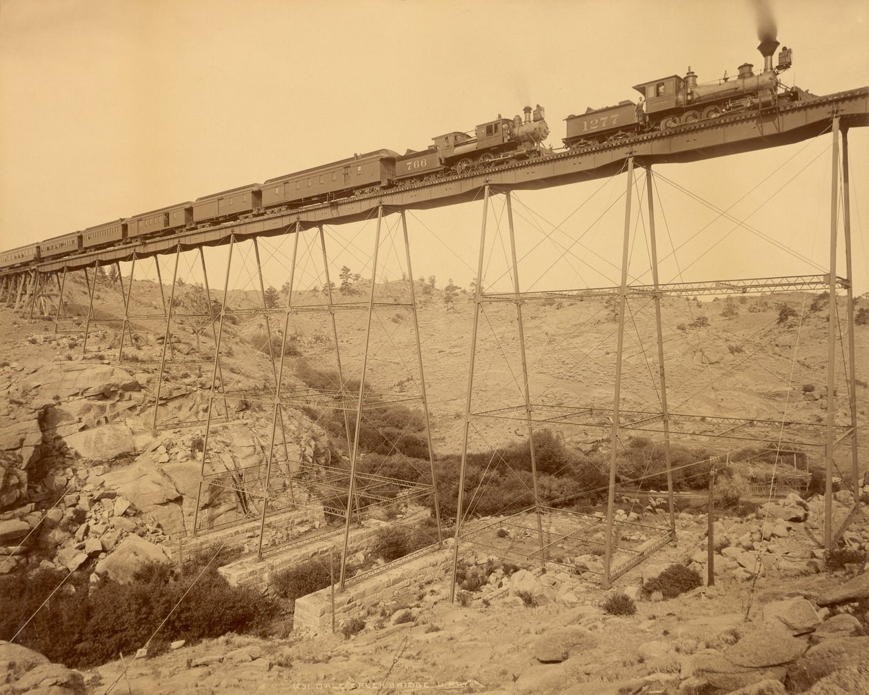 Dale Creek Brücke, Wyoming von Jackson von William Henry Jackson