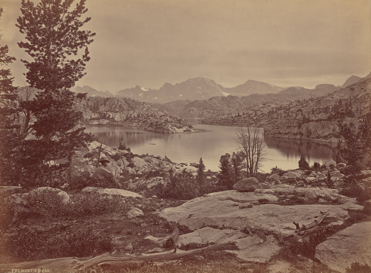 Fremonts Spitze in der Wind River Schlucht, Wyoming von William Henry Jackson
