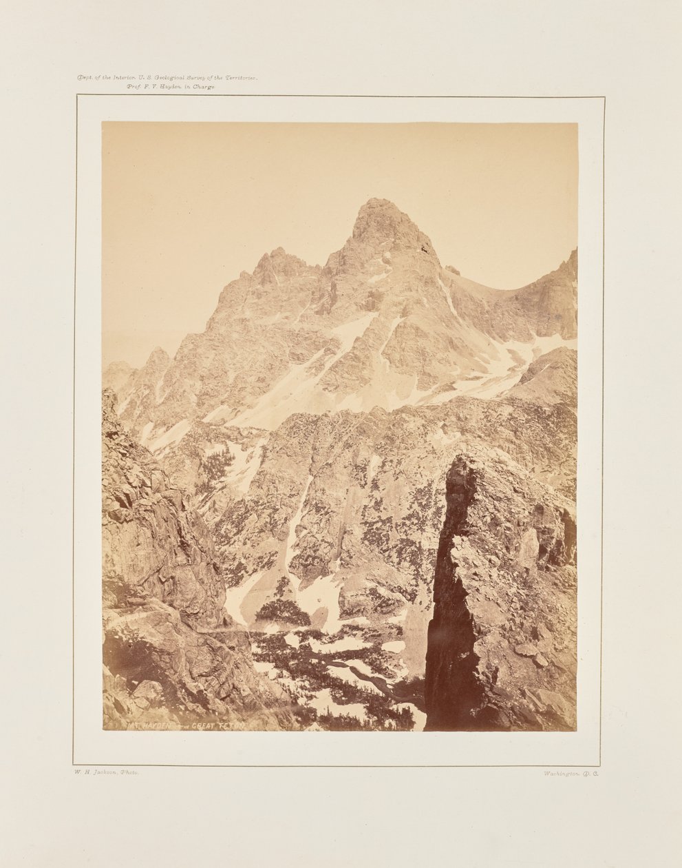 Mt. Hayden oder Der Große Teton von William Henry Jackson