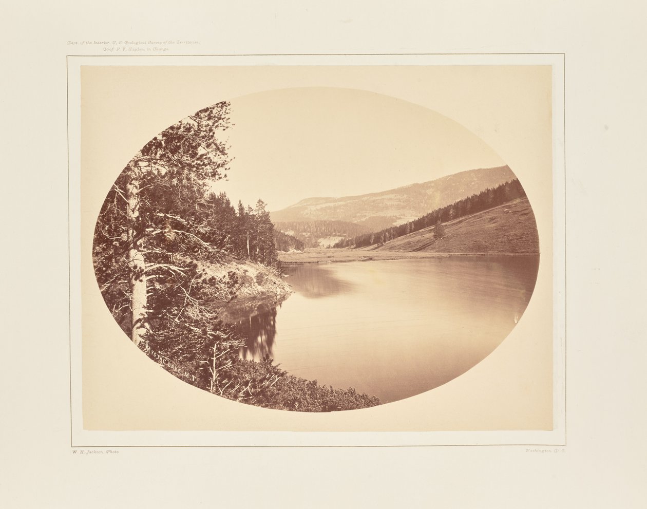Mystischer See, Quelle des Ost-Gallatin von William Henry Jackson