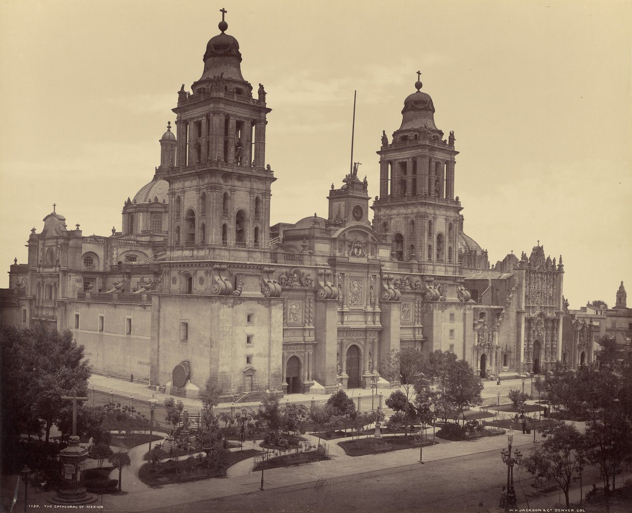 Die Kathedrale von Mexiko von William Henry Jackson