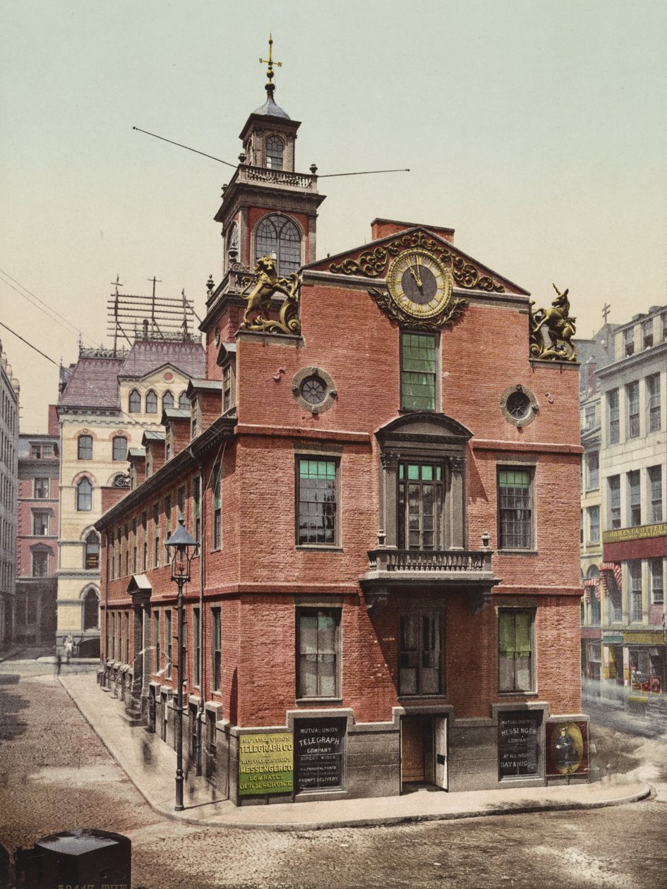 Das Alte Staatshaus, Boston, Massachusetts, ca. 1900 von William Henry Jackson