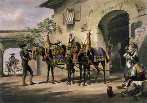 Die Maultiere der Plaza de Toros von William Henry Lake Price