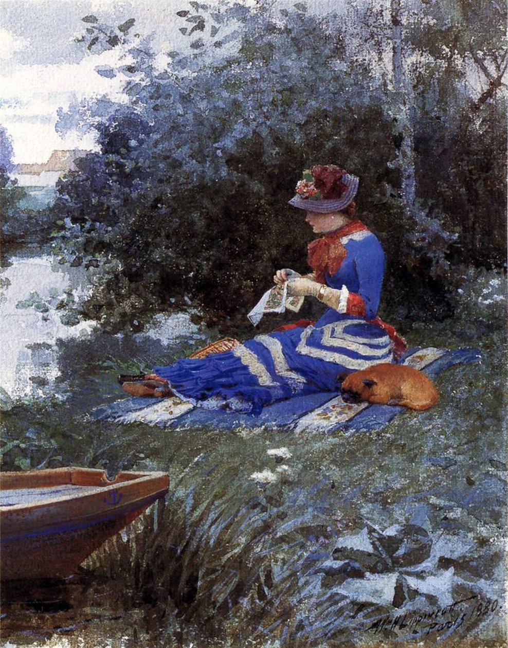 Ein ruhiger Nachmittag, 1880 von William Henry Lippincott